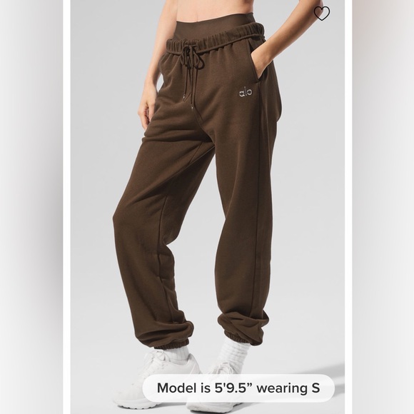 Alo Yoga Accolade Jogger Sweatpant | Espresso | Size S | NWT unisex - Picture 3 of 11